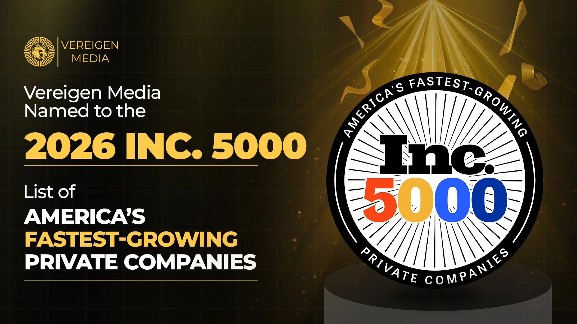 Vereigen Media Named to the 2026 Inc. 5000 List