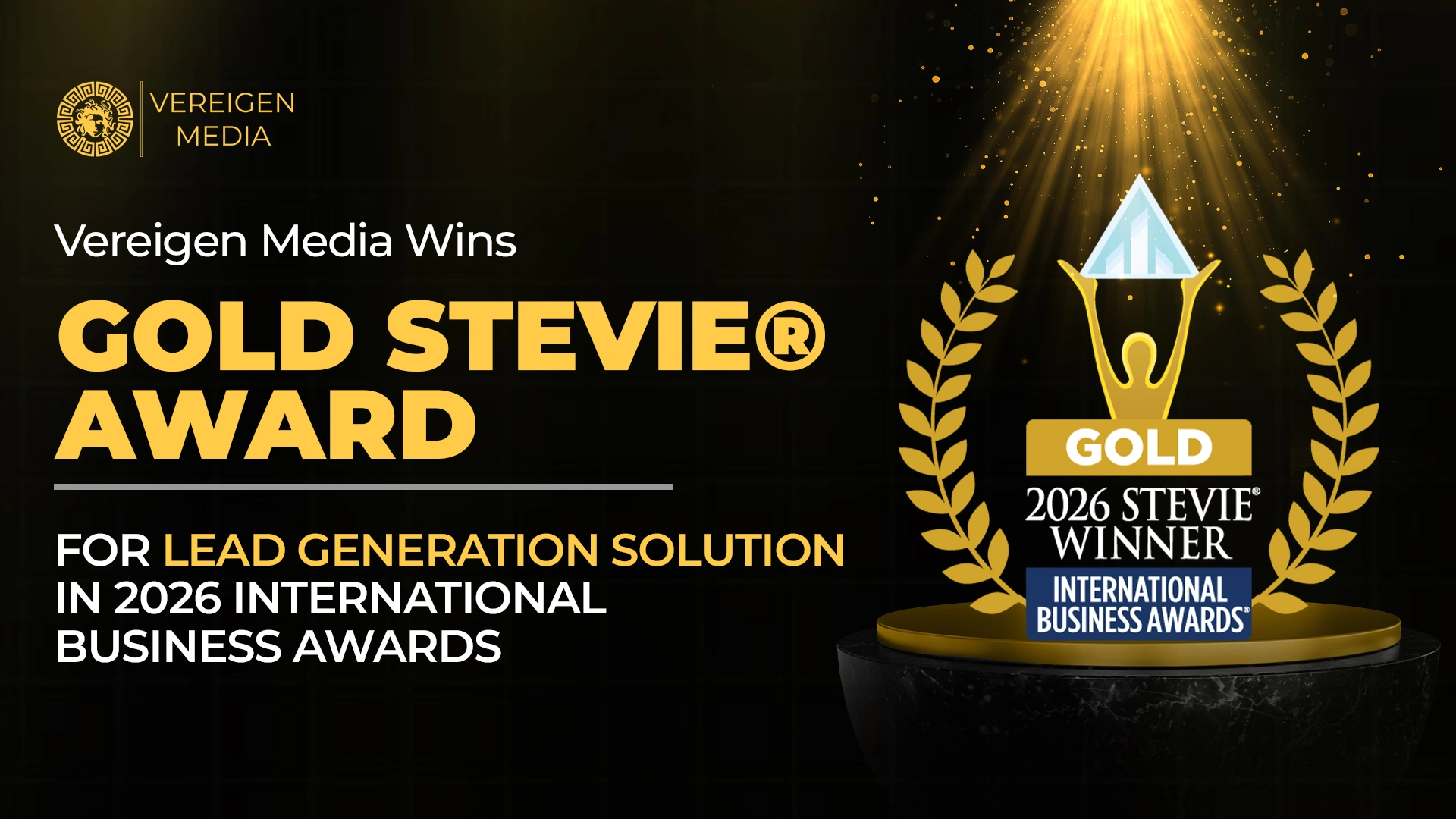 Vereigen Media Wins Gold Stevie Award for Lead Generation Solution in 2026